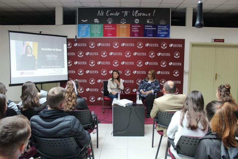 Foto Komunikimi në Biznes, e ftuar Rafaela Rica, themeluese dhe CEO e agjencisë “Iceberg Communication”
