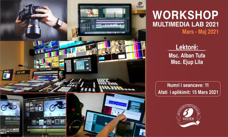 Foto Departamenti i Shkencave të Komunikimit fton studentët e të bëhen pjesë e  “MULTIMEDIA LAB 2021”