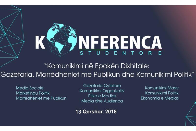 Foto Thirrje për konferencën e katërt studentore në Shkenca Komunikimi
