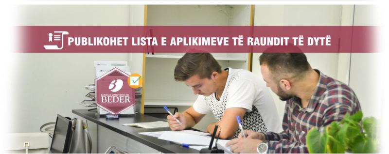 Foto Bedër University College publishes second round application lists 