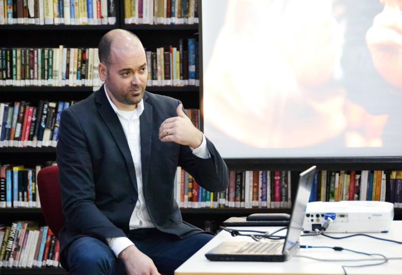 Foto MarCOM seminars: CEO of Connext with students of communication