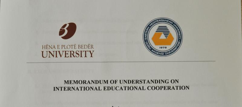 Foto Signature of a cooperation agreement with Eastern Mediterranean University 