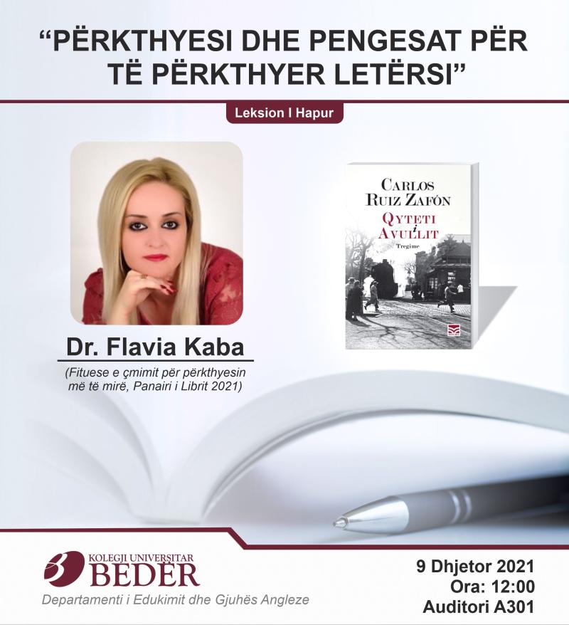 Foto “Përkthyesi dhe pengesat për të përkthyer letërsi”